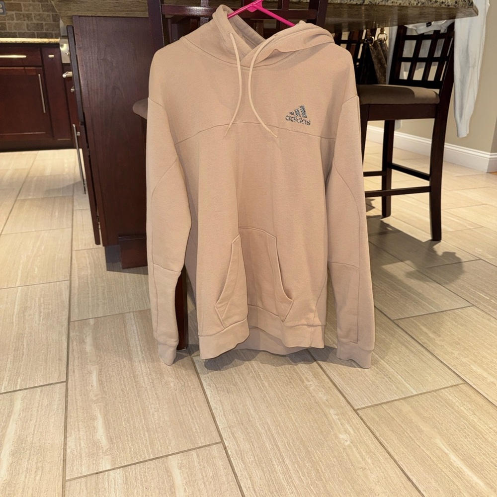 Adidas Men's Beige Hoodie Sweater